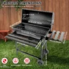 Large Enamel Charcoal BBQ Grill